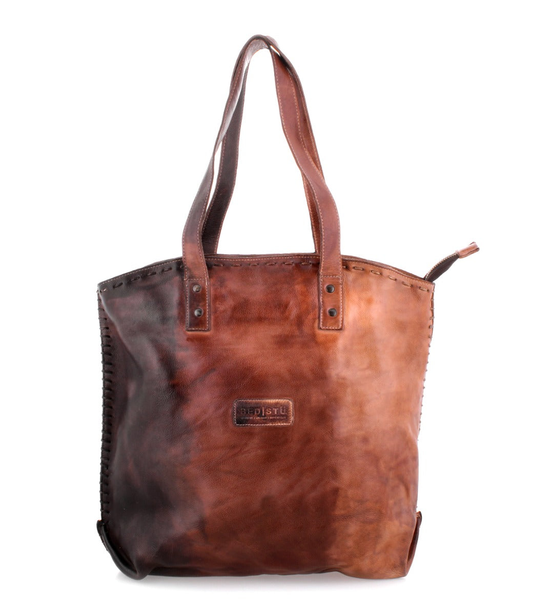A Skye II brown leather tote bag by Bed Stu.