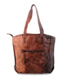 A Skye II by Bed Stu brown leather tote bag with zippers.