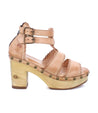 A Bed Stu women's sandal with a wooden platform and straps called Sloane.