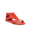 Bed Stu women's red pure leather Soto sandal.