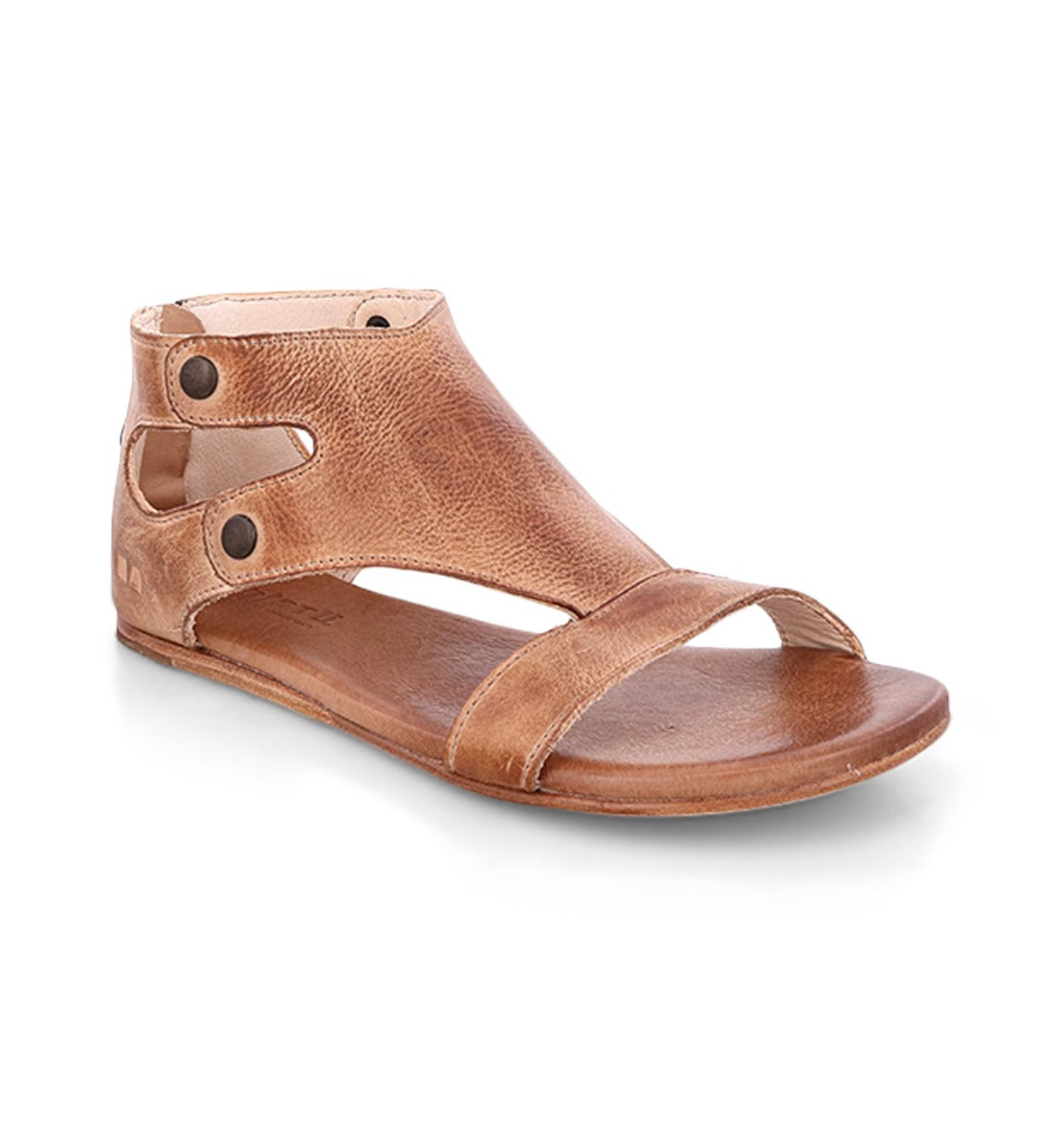 Women's tan leather Soto sandals by Bed Stu.