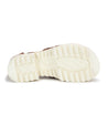 A pair of Pacifica sandals with white soles on a white background by Bed Stu.