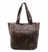 A brown leather Bed Stu Stevie tote bag.