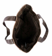 An image of a Stevie by Bed Stu brown leather bag with a handle.