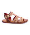 A pair of Sue men's sandals in tan leather by Bed Stu.