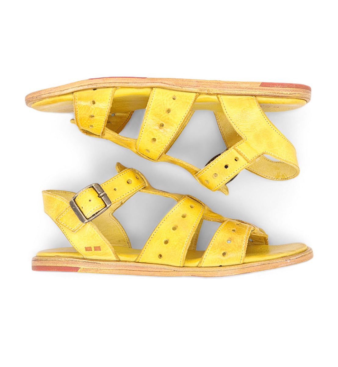 A pair of Sue sandals by Bed Stu on a white background.