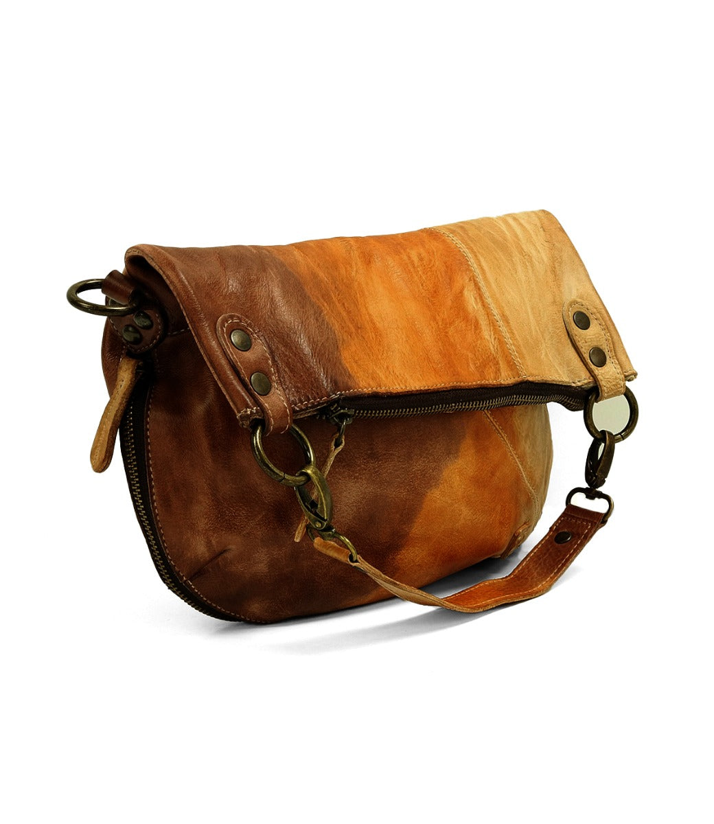 A Tahiti by Bed Stu brown and brown leather crossbody bag.