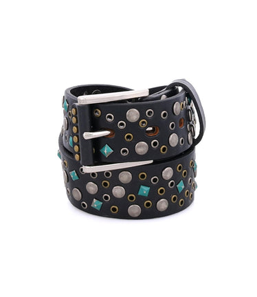Tammin Women's Full-Grain Leather Studded Belt – BED|STÜ