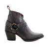 A women's grey cowboy boot with a buckle, the Tania by Bed Stu.