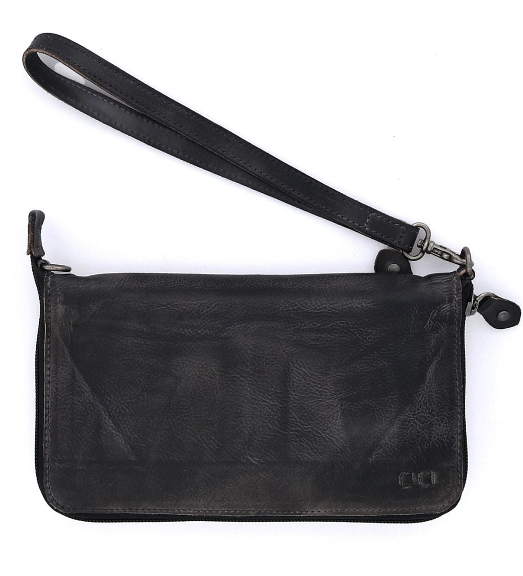Bed Stu Templeton II black leather multi-functional clutch.