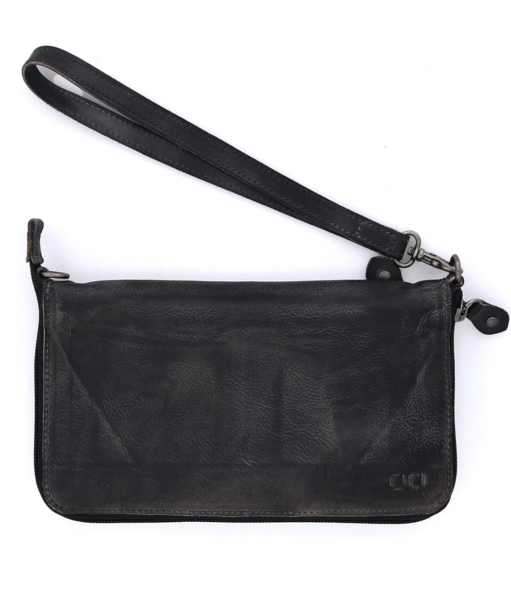 Bed Stu Templeton II black leather multi-functional clutch.