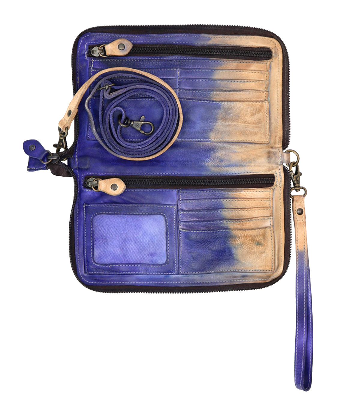 A Templeton II wallet from Bed Stu with a leash attached.