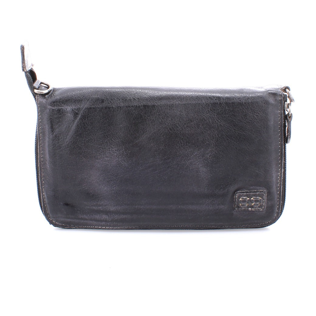 Bed Stu Templeton II black pure leather multi-functional clutch.