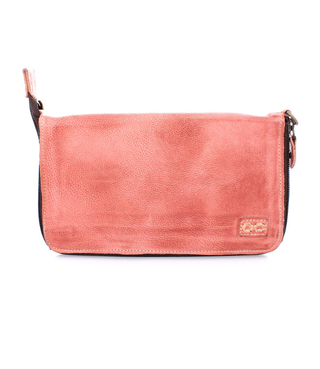 Bed Stu Templeton II pink leather multi-functional leather clutch.