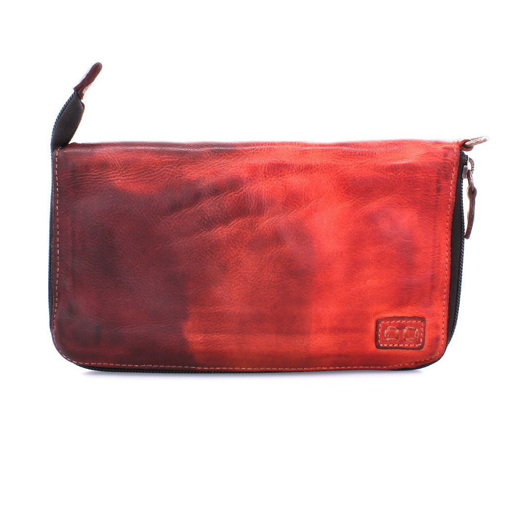 Bed Stu Templeton II red leather multi-functional pure leather clutch.
