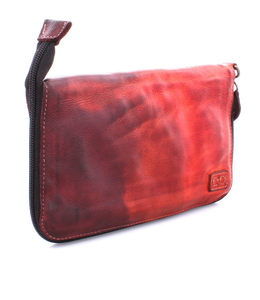 Bed Stu Templeton II red leather multi-functional leather clutch.