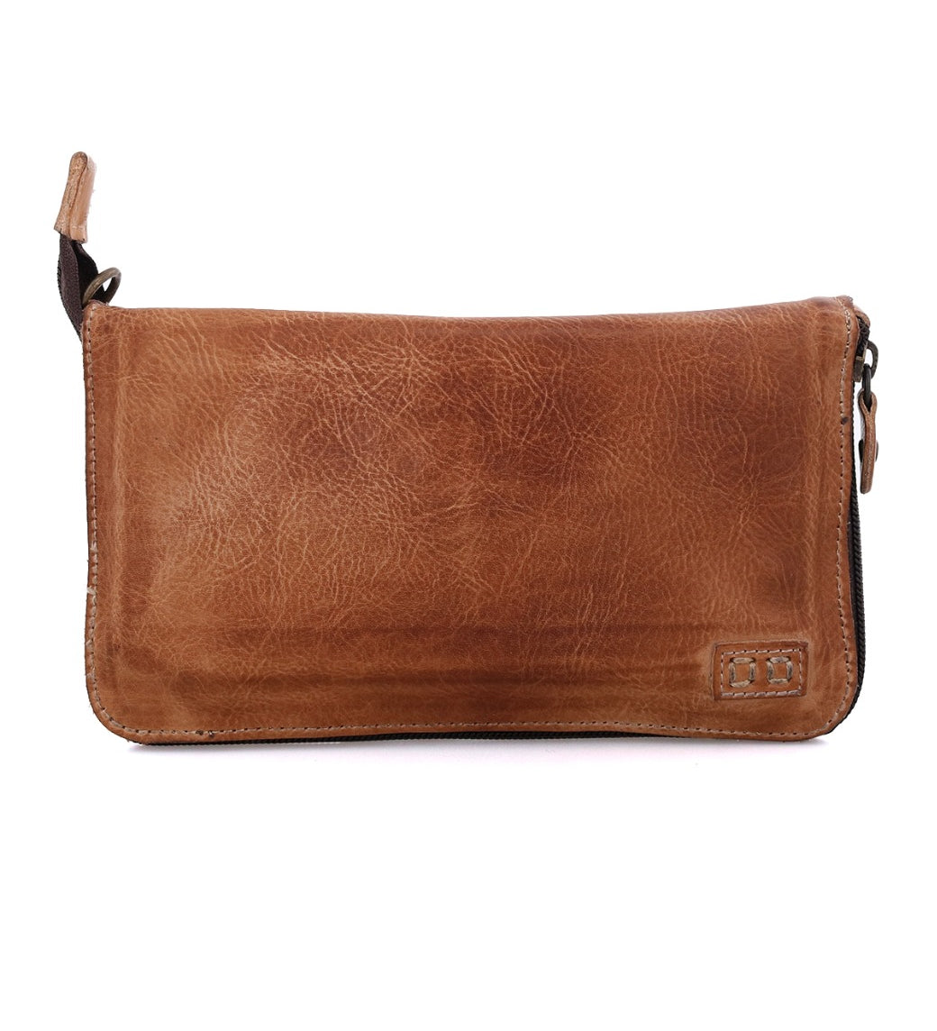 Bed Stu Templeton II tan leather multi-functional pure leather clutch.