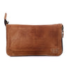 Bed Stu Templeton II tan leather multi-functional pure leather clutch.