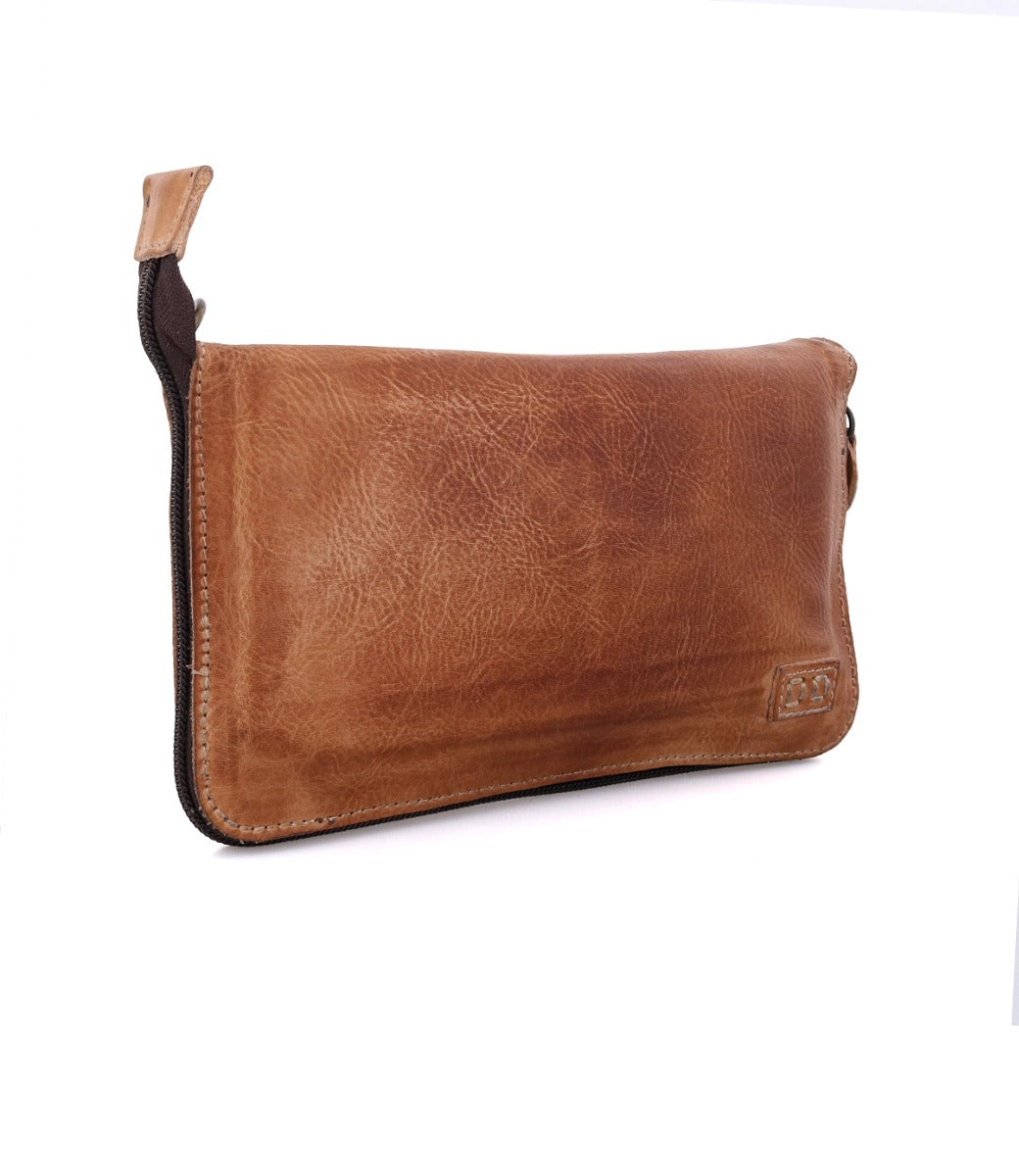 Bed Stu Templeton II tan leather multi-functional leather clutch.