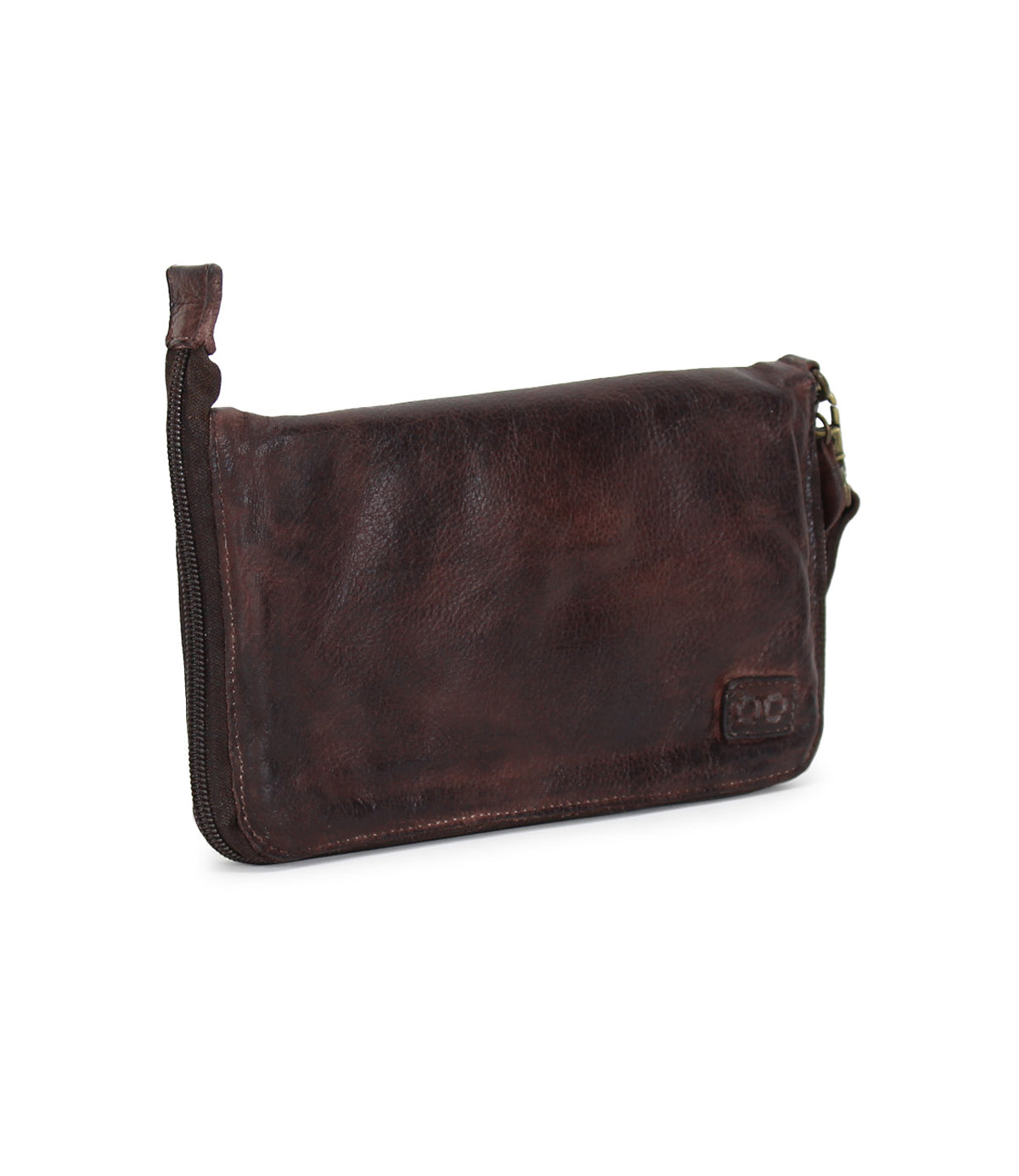 Bed Stu Templeton II teak leather multi-functional leather clutch.