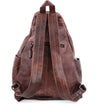 The back of a Tommie by Bed Stu leather backpack.