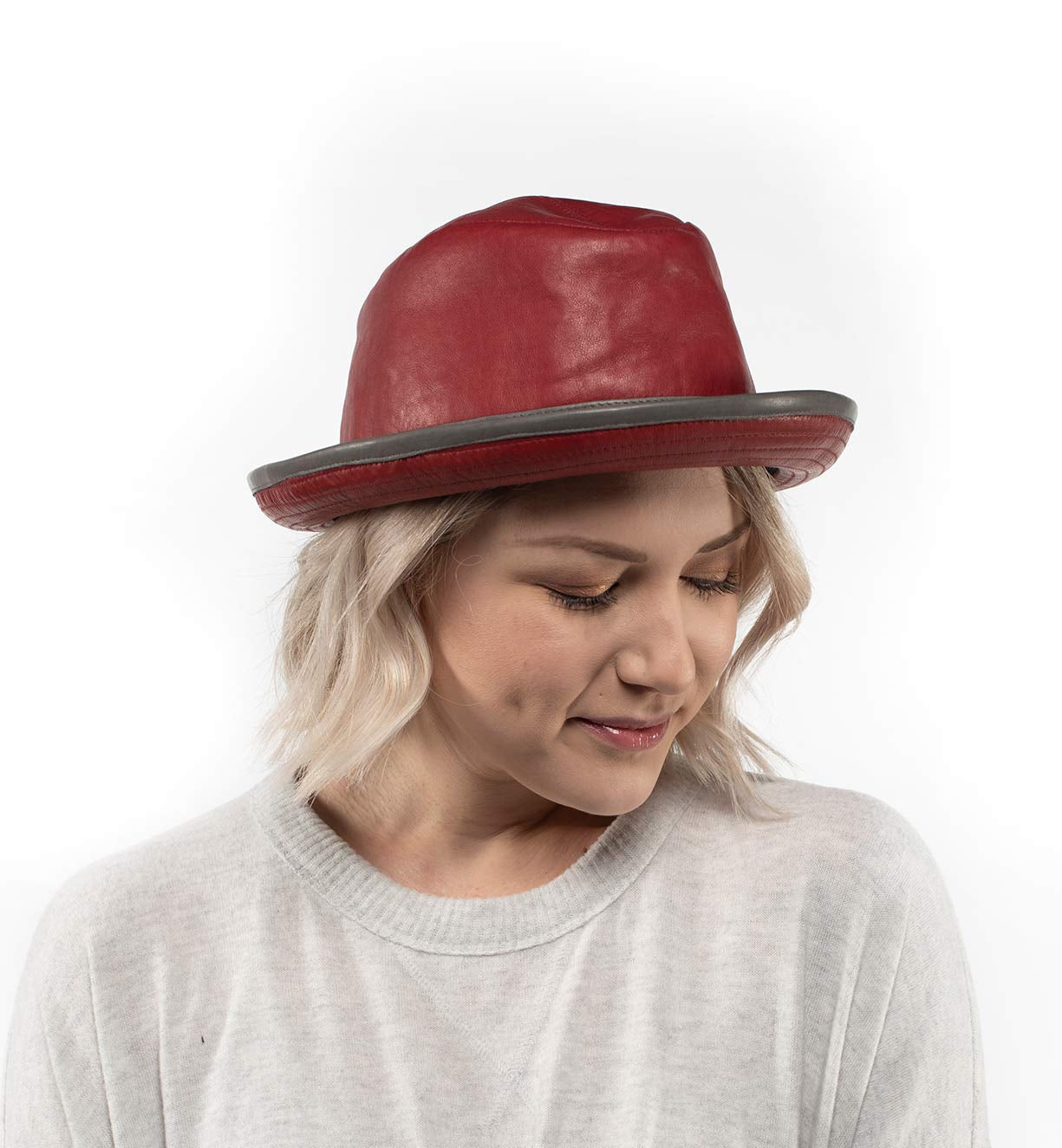 A woman wearing a Turino fedora by Bed Stu.