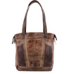 The Amelie women's brown leather tote bag by Bed Stu.