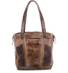 The Amelie women's brown leather tote bag by Bed Stu.