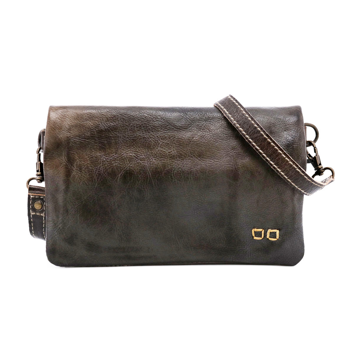 A Cadence bag from Bed Stu, made of taupe leather.