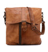 The Jack men's brown leather crossbody bag by Bed Stu.