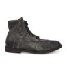 A pair of Leonardo grey leather boots with laces by Bed Stu.