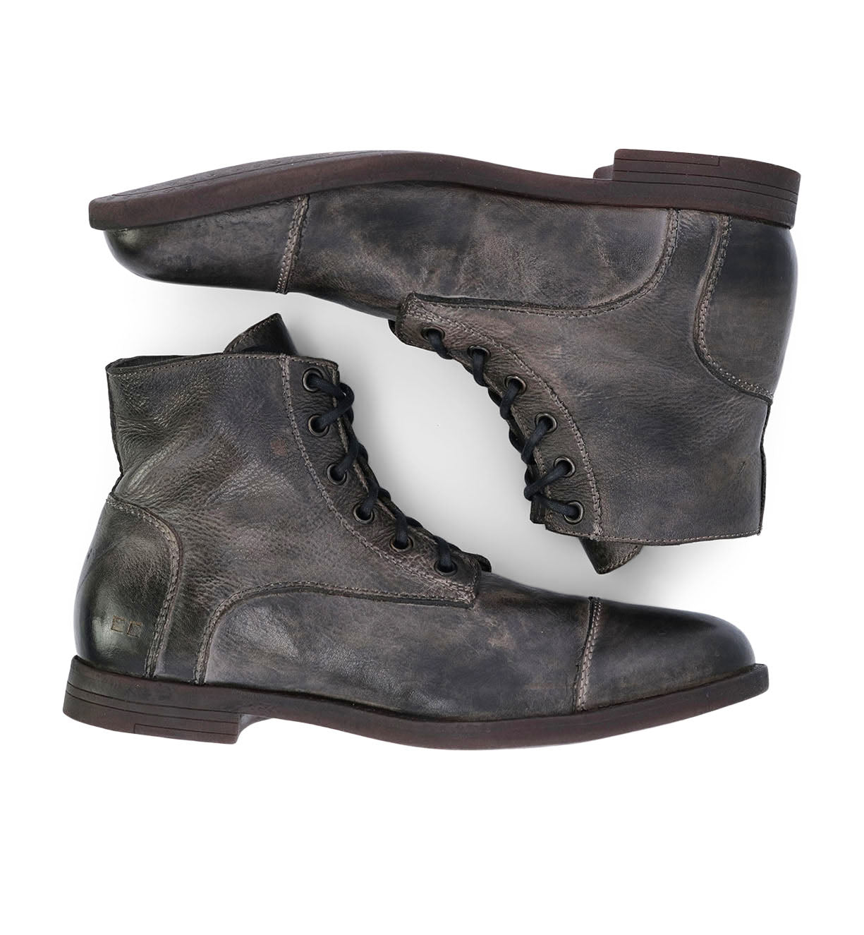A pair of Bed Stu Leonardo boots on a white background.