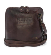 A brown leather Ventura cross body bag with a Bed Stu leather strap.