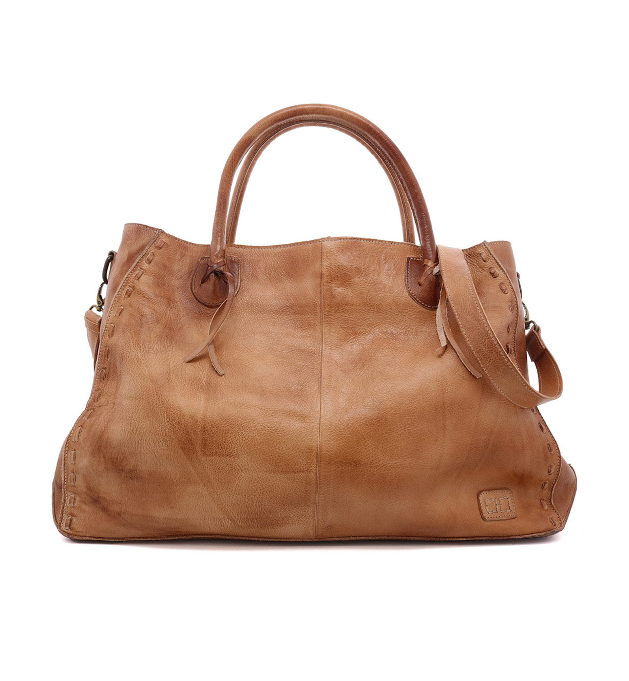 A Rockaway leather bag with two handles by Bed Stu.