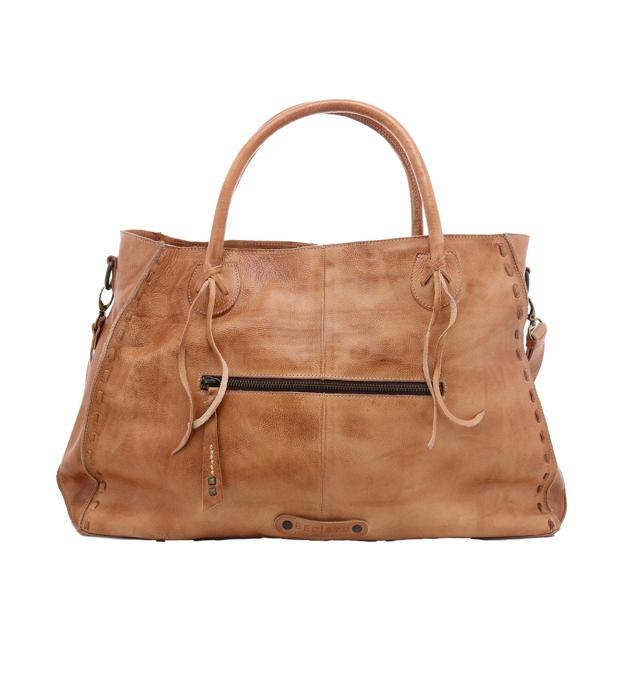 The Rockaway leather tote bag by Bed Stu.
