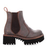 A women's brown Valda Hi chelsea boot with a black sole from Bed Stu.
