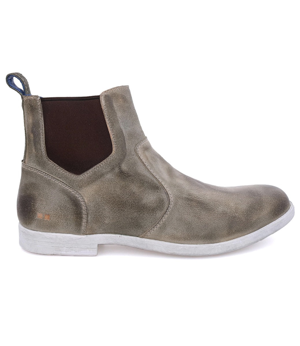 The Vasari men's chelsea boot in grey with white outs by Bed Stu.