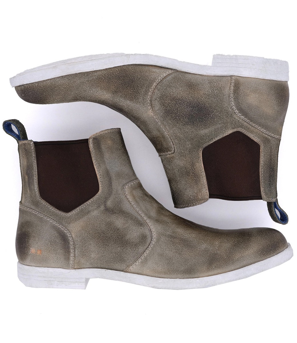 A pair of Bed Stu Vasari chelsea boots on a white background.