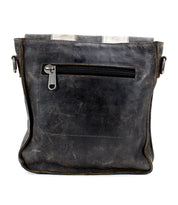 A functional Venice Beach II leather tote bag from Bed Stu with a vertical zip pocket and cream stripe detail at the top.