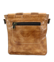 Venice Beach II leather shoulder bag with a checkered front panel, isolated on a white background by Bed Stu.