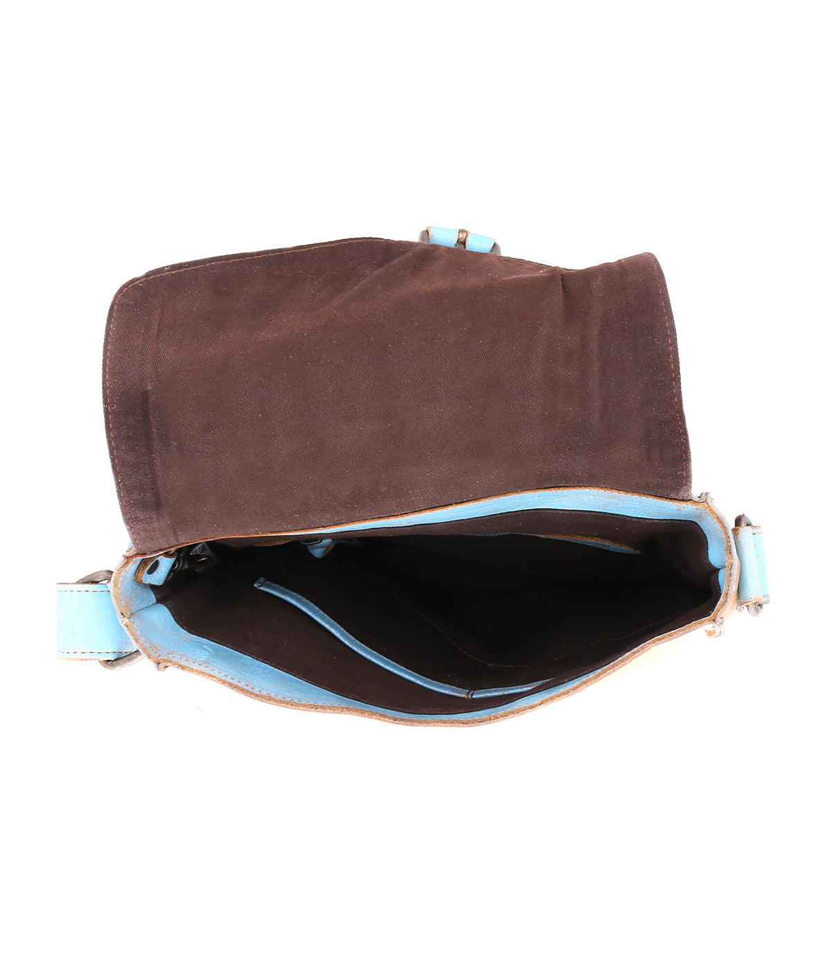 The inside of a Bed Stu Venice Beach vintage-inspired masterpiece purse.
