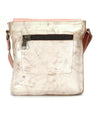 A Venice Beach white and pink leather cross body bag by Bed Stu.