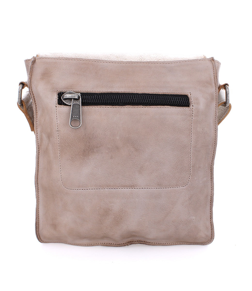 A Venice Beach leather messenger bag with a zippered compartment, made by Bed Stu.