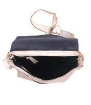The inside of a Bed Stu Venice Beach bag.