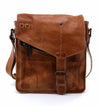A tan Venice Beach leather bag with an adjustable strap by Bed Stu.