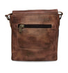 A teak Venice Beach leather bag with a zippered compartment from Bed Stu.