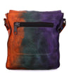 A colorful Venice Beach leather bag with a zippered compartment by Bed Stu.