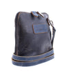 A black and blue Bed Stu Ventura leather crossbody bag.