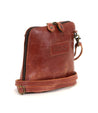 A Ventura brown leather cross body bag with a strap by Bed Stu.