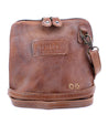 A brown leather Ventura cross body bag with a Bed Stu strap.